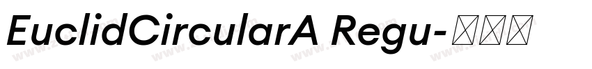 EuclidCircularA Regu字体转换